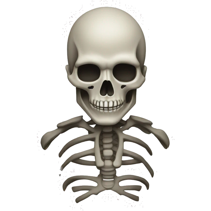 1 skelton minimaliste emoji