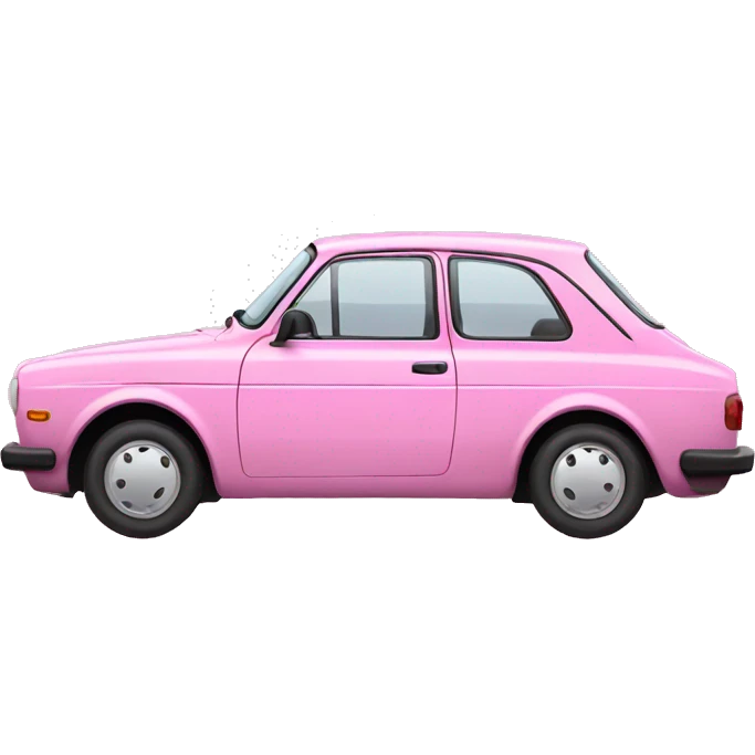 Car pink volswaggen emoji