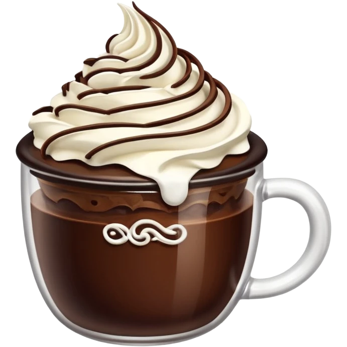 chocolate desert in cup emoji