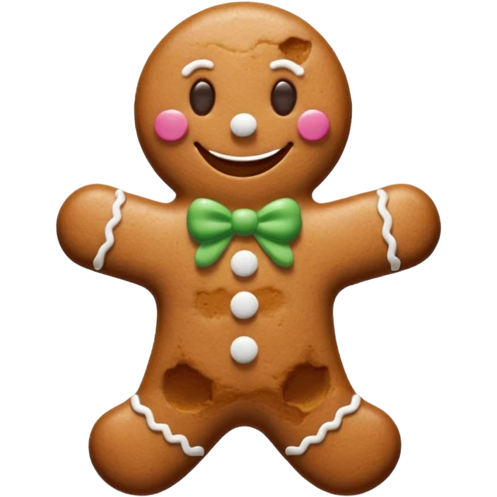 gingerbread man emoji