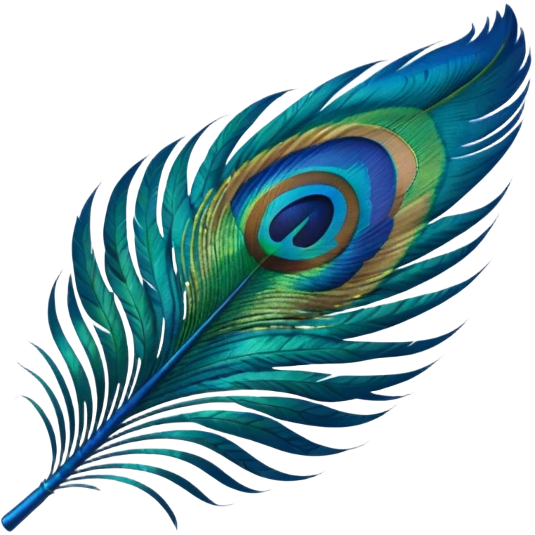 Peacock feather emoji