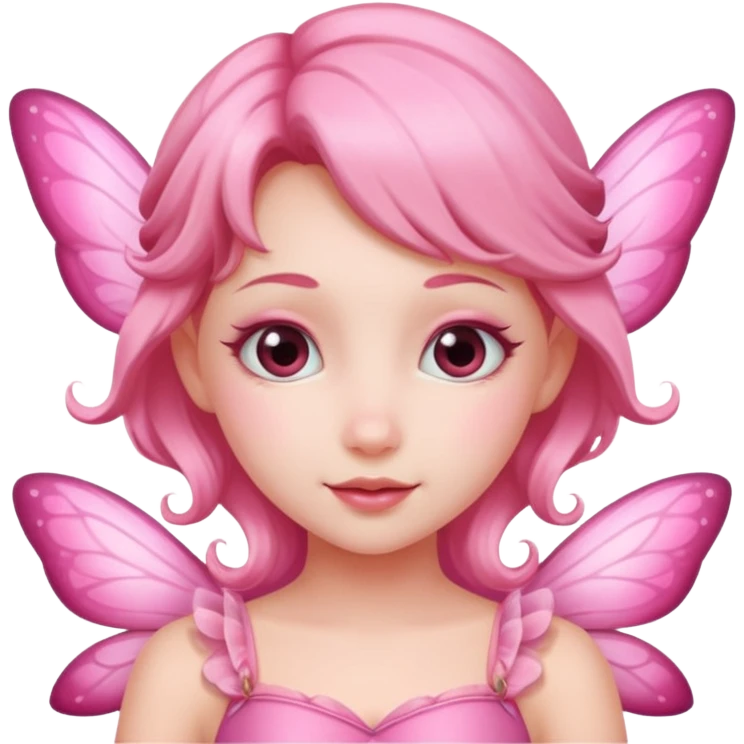 Pink fairy girl emoji