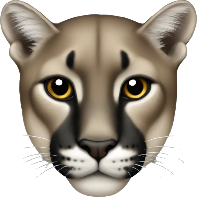 black puma emoji