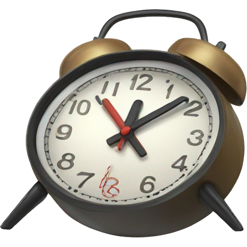 falling alarm clock emoji