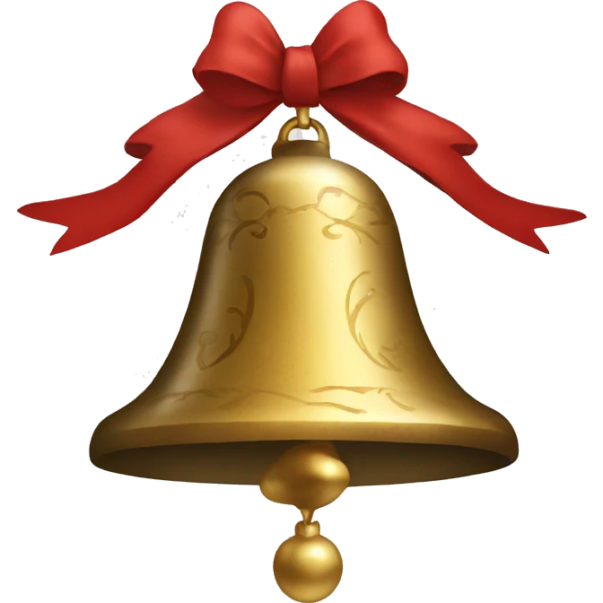 christmas bell emoji