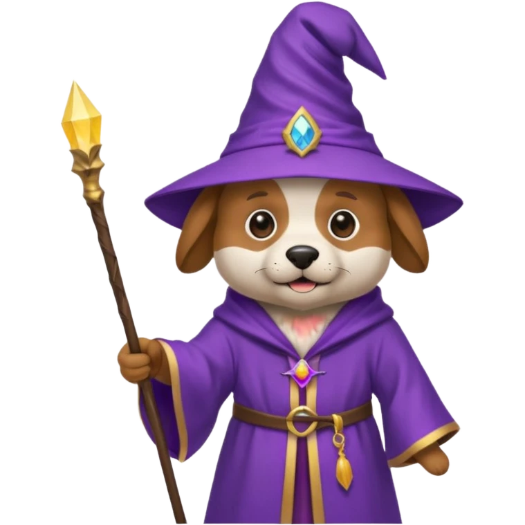 Dog wizard emoji