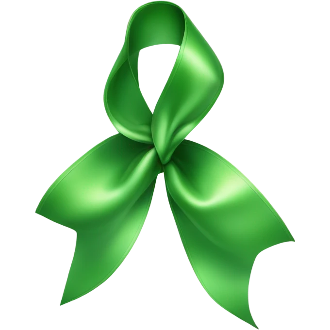 Green ribbon  emoji
