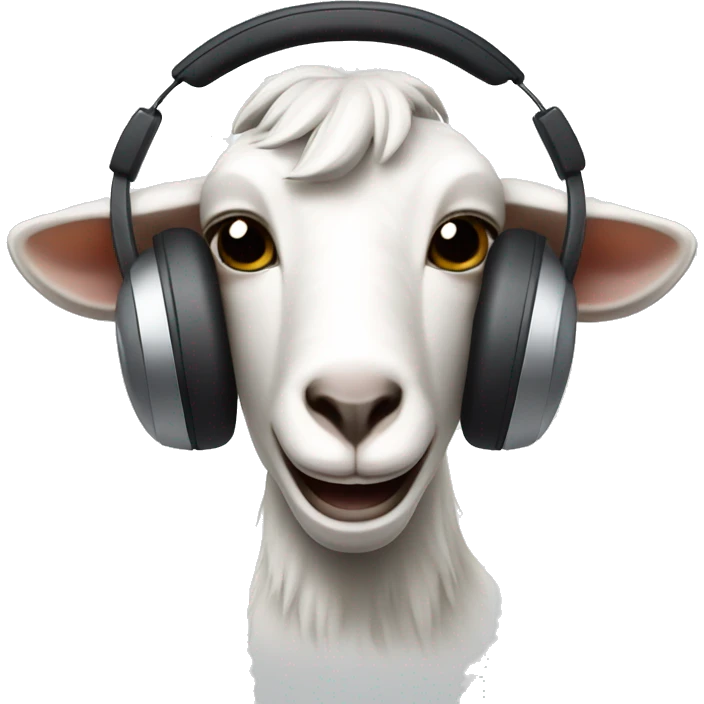 goat with call center headset emoji