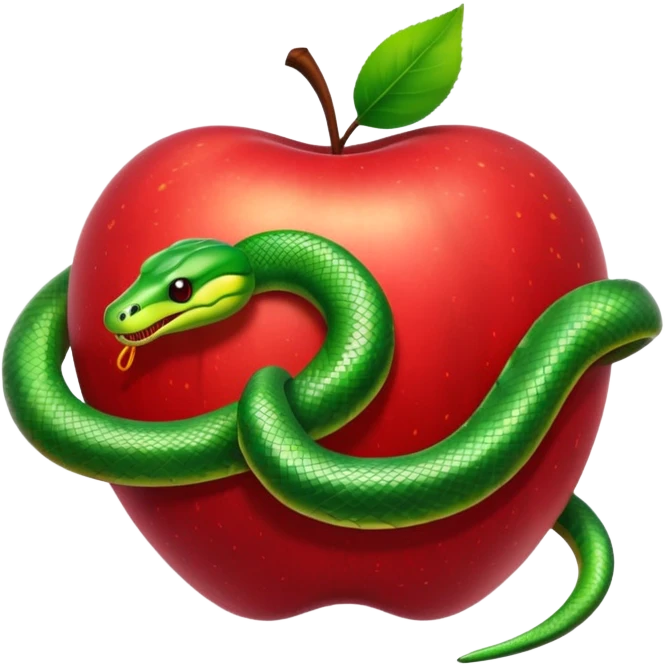 Snake apple emoji