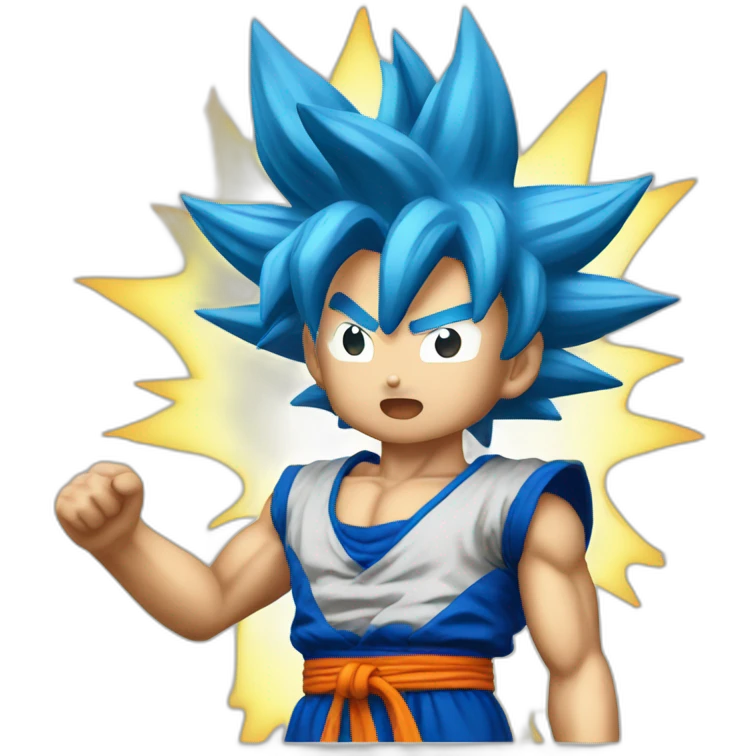 sangoku blue super sayien emoji