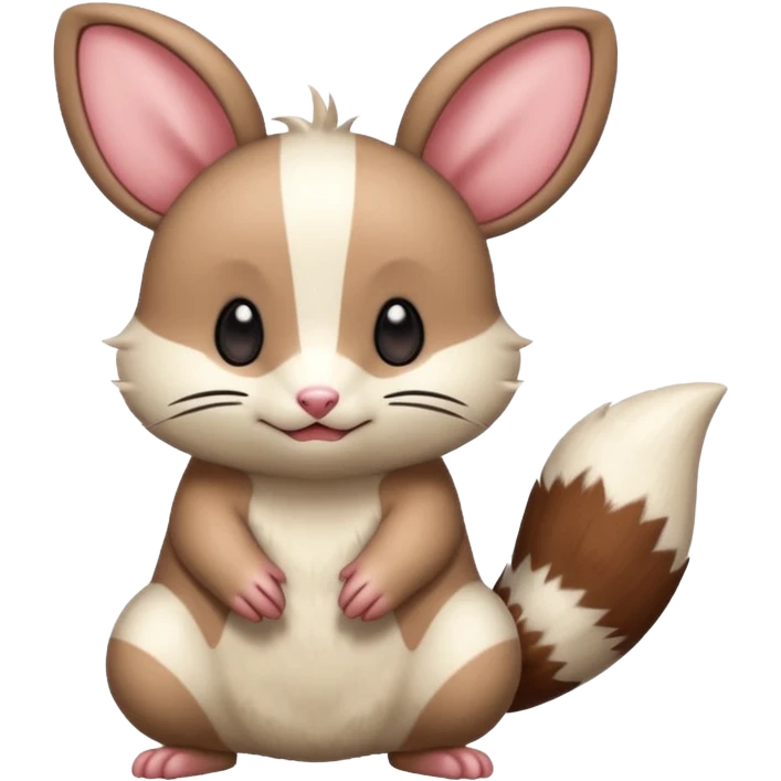Teddiursa-Minccino-Furret-fusion  emoji