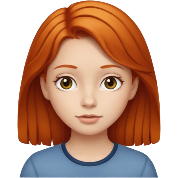 Girl with ginger hair  emoji