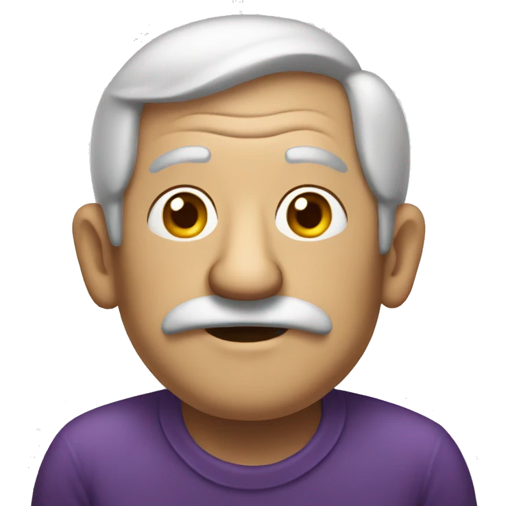old man eggplant emoji