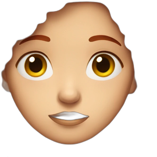 girl sad because of red hairs emoji