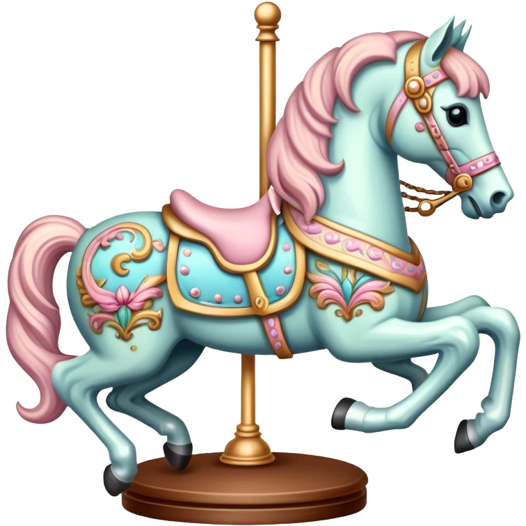Pastel carousel horse emoji