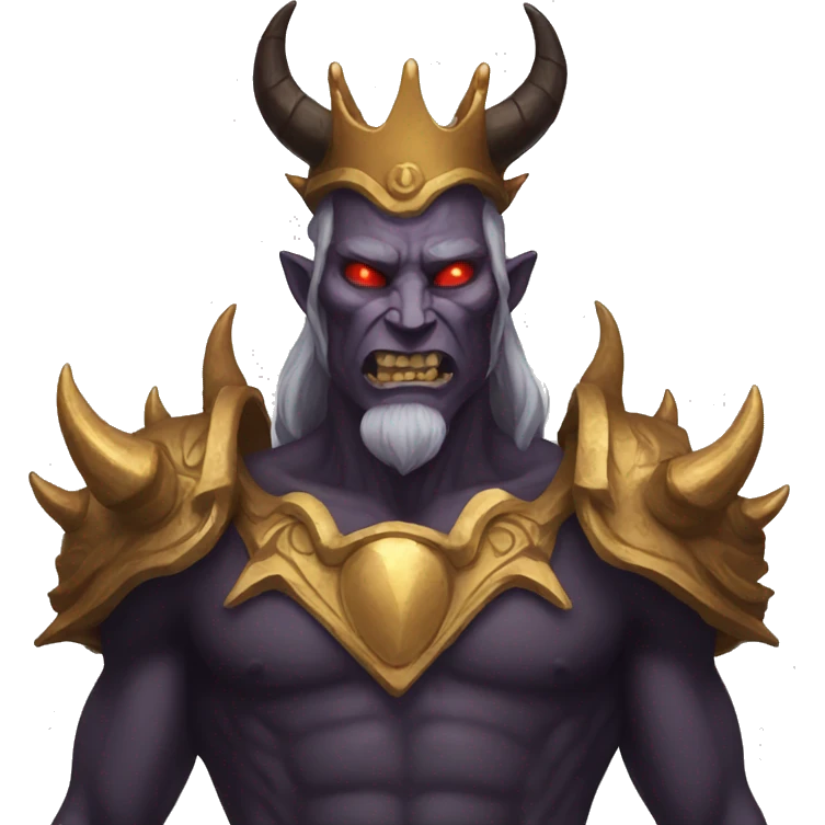 demon horns and crown emoji