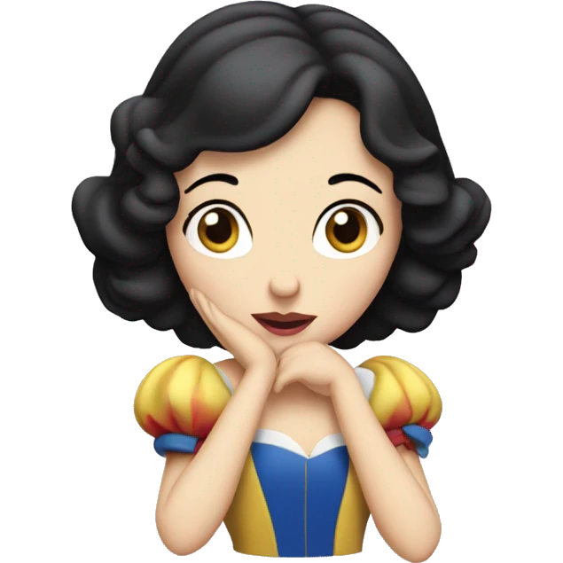snow white with head in hand emoji