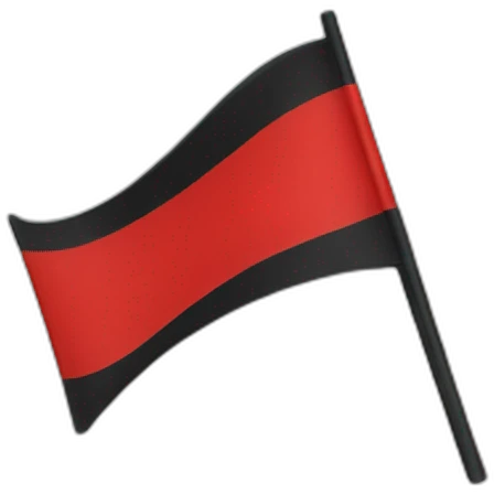 red and black flag emoji