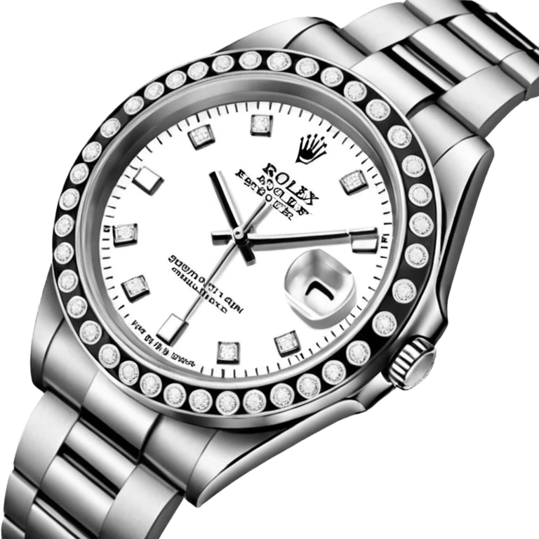 rolex wysadzany cały diamentami emoji