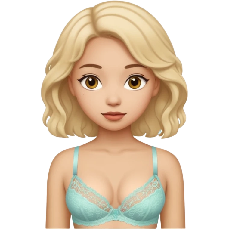 Girl in bra emoji