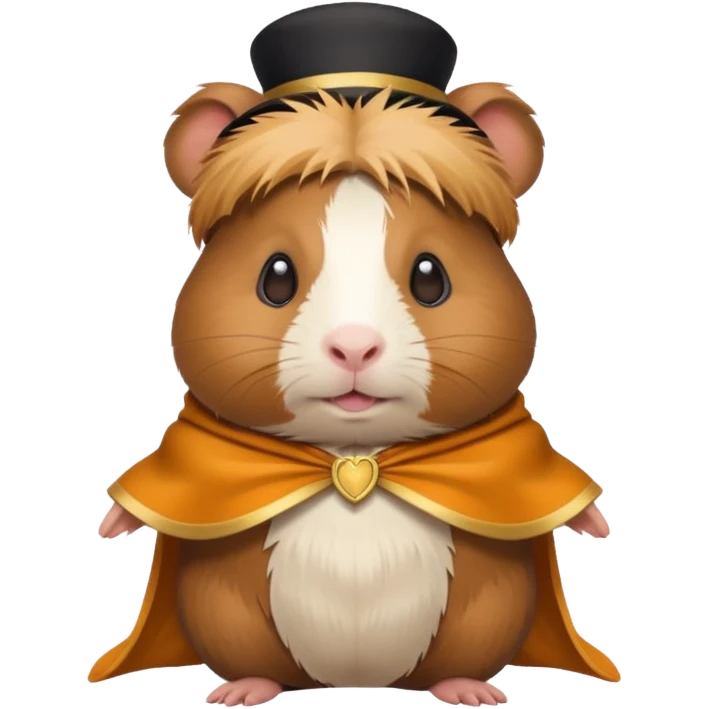 Guinea pig with costume emoji
