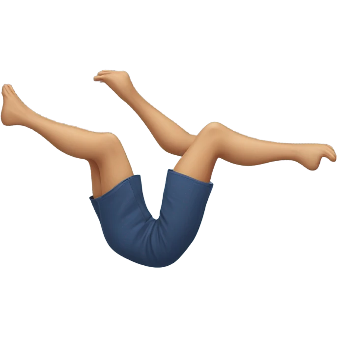 Legs flying  emoji