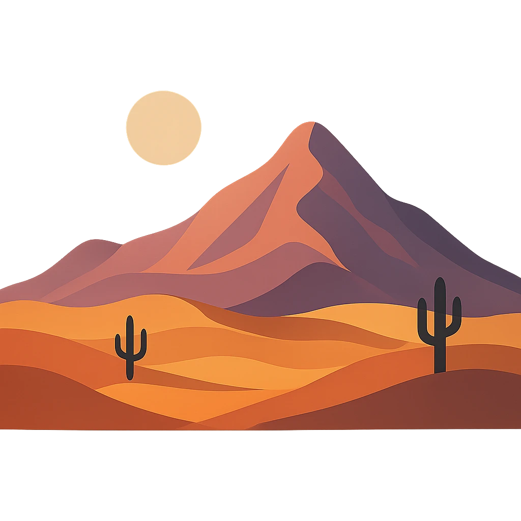 A modern desert mountain, wallpaper, modern emoji