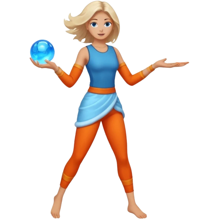 14 старший аркан - Помірність. Це буде жінка в повний зріст, що тримає в руках два шари енергії - холодну і гарячу. І ці енергії змішуються , тянучи за собою хвости, а вона ними жонглює emoji