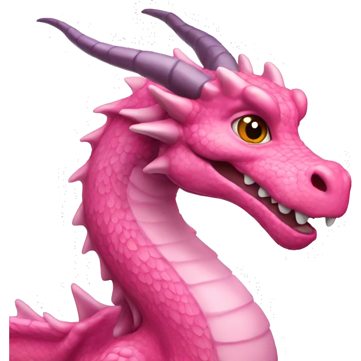 pink colored dragon emoji