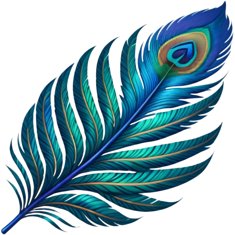 peacock feather print emoji