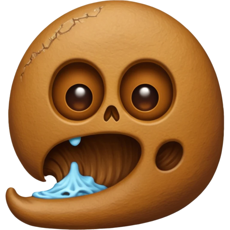 (( poop emoji))with  tiny skeletons inside emoji