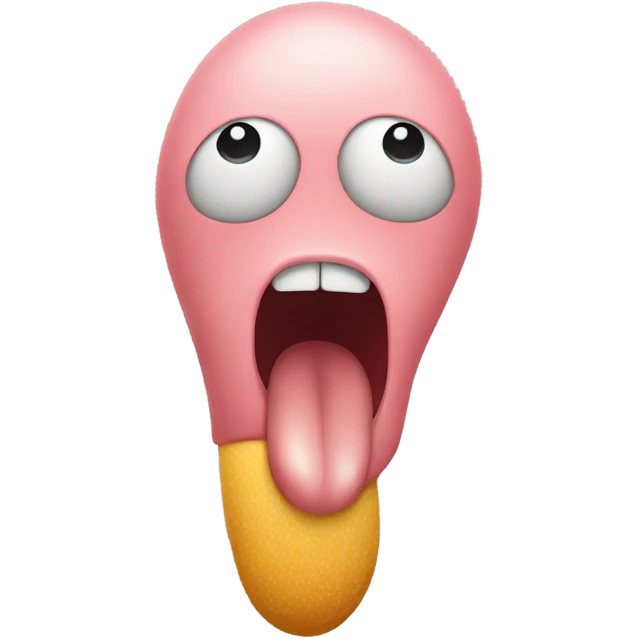 lungs with long tongu emoji
