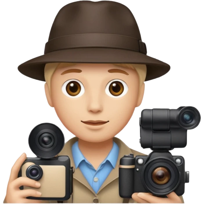 photographer taking a picture facing away from me emoji