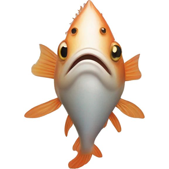 Fish with arms and legs emoji
