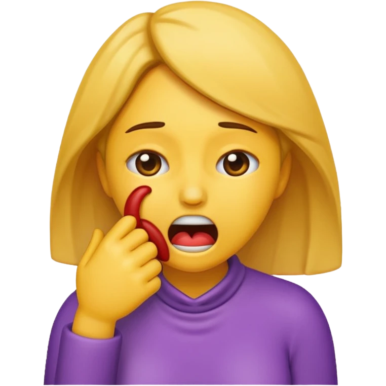 Women emoji choking herself  emoji