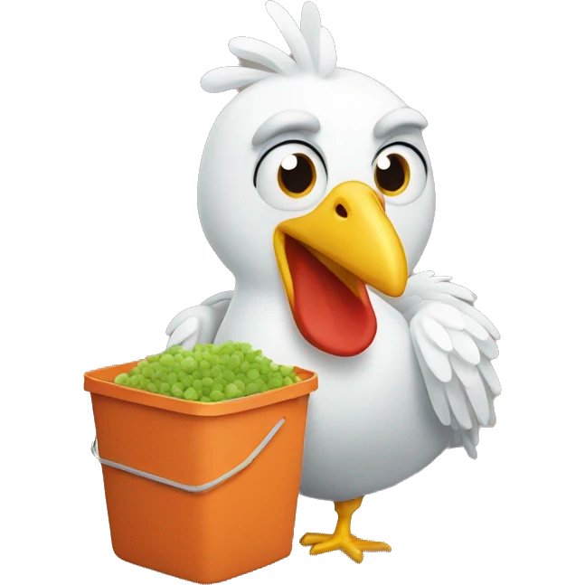 Bin chicken emoji