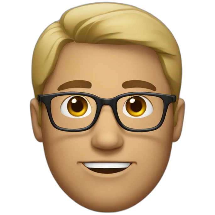 Man with glasses emoji