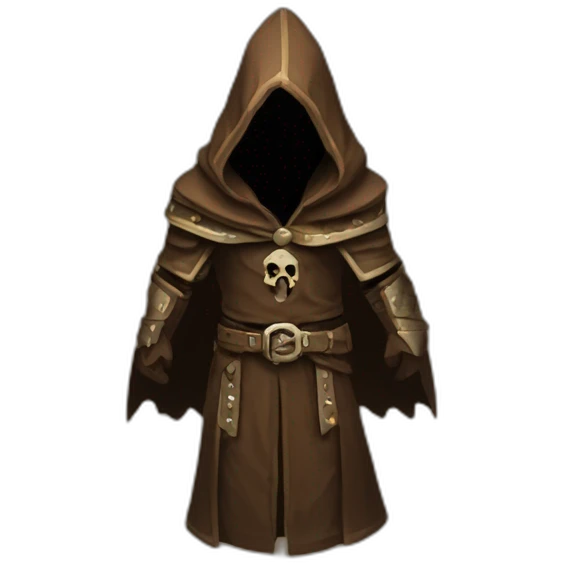 cultist hooded brown warhammer simple pixelated emoji