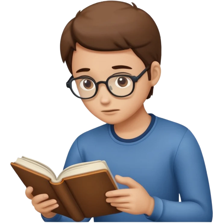 lendo um livro emoji