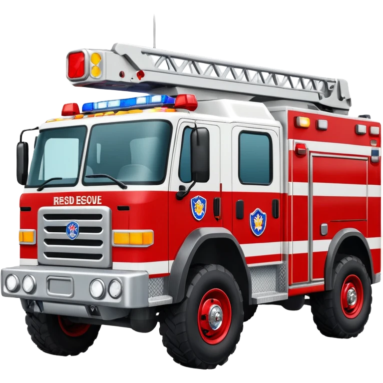 Search & Rescue Truck in USA. emoji