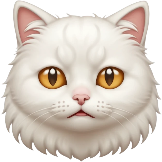 crying white cat emoji
