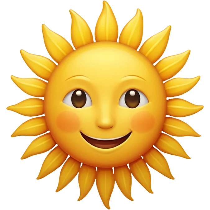 smiling sun emoji