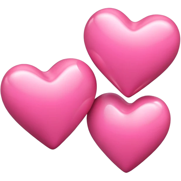 3 pink hearts  emoji