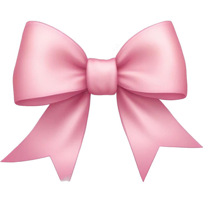 light pink ribbon bow emoji