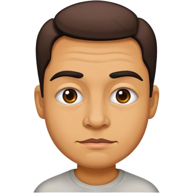 caricature style paint emoji