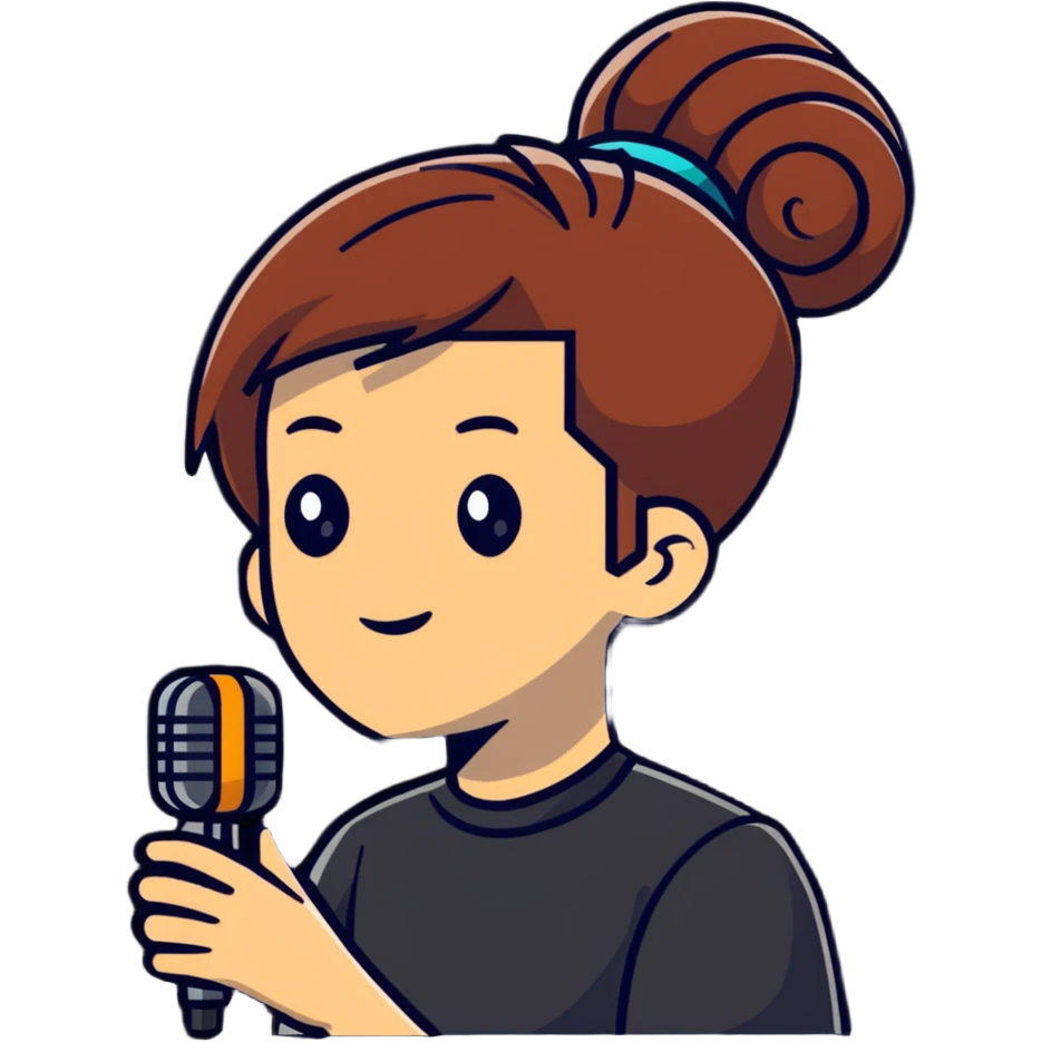 hairstyling conference with speaker demonstrating techniques emoji