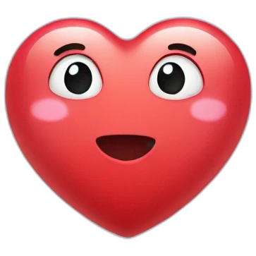 Cute heart  emoji