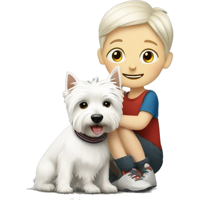 westie with a child emoji