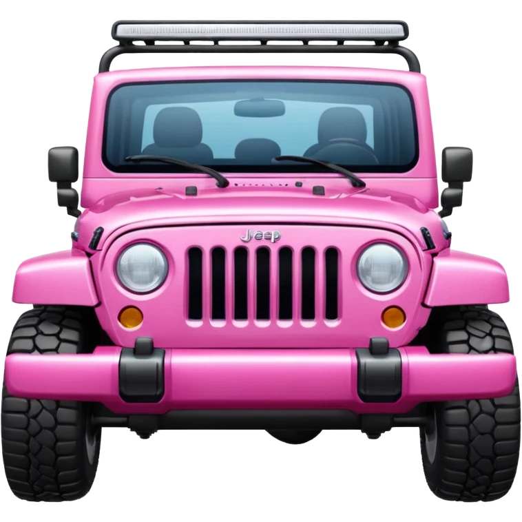 Pink Jeep emoji