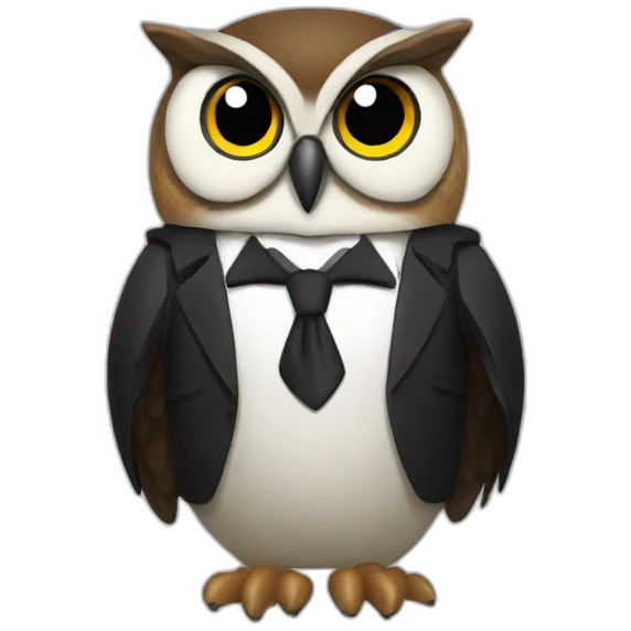 James Bond owl emoji